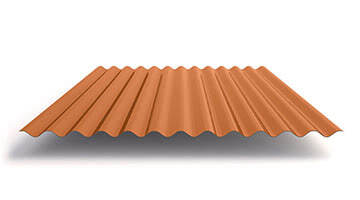 Профнастил МП18 оранжевый для кровли